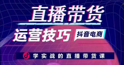 直播带货运营技巧，学实战的直播带货课-源码交易网