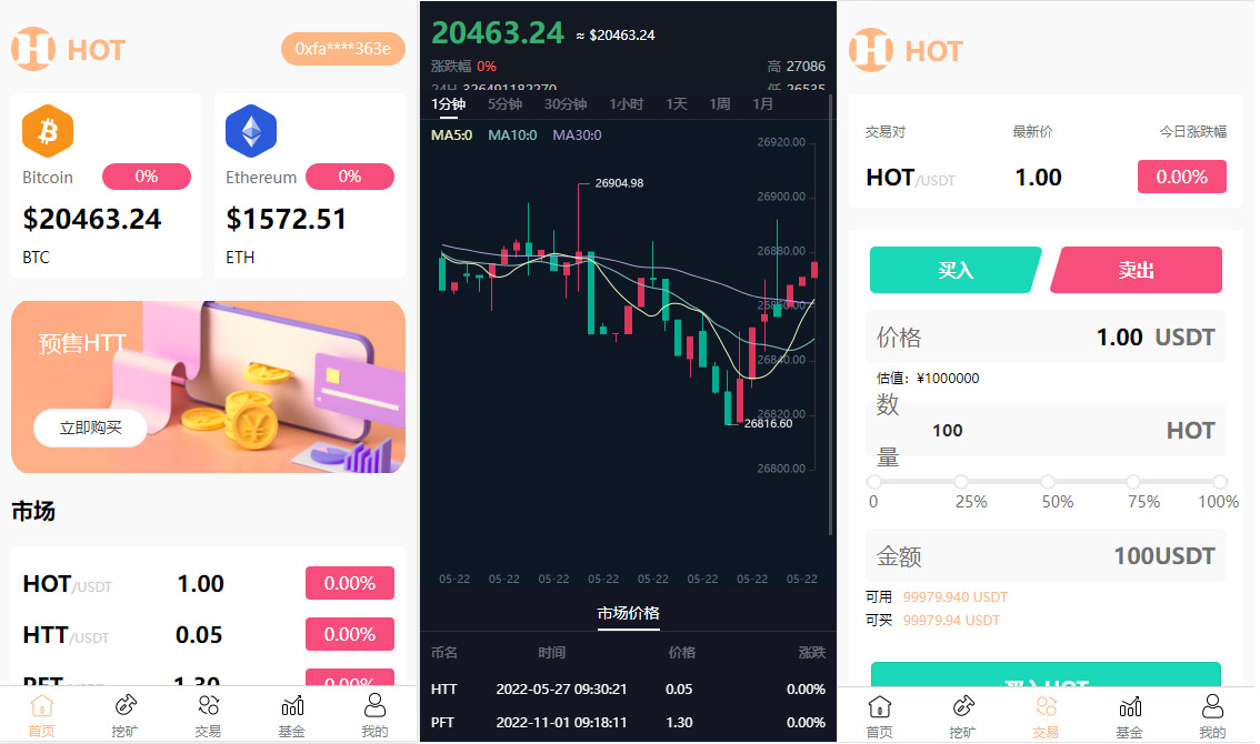 DAPP区块链理财交易系统源码/defi质押挖矿/虚拟币投资分红/内附搭建教程-源码交易网