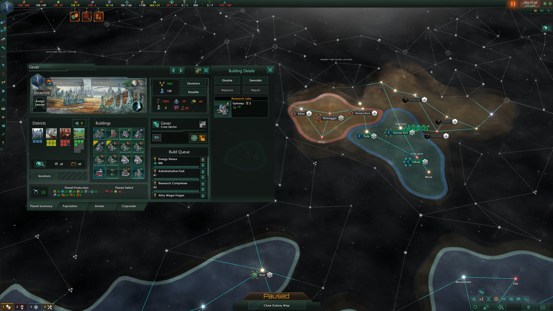 《群星/Stellaris/支持网络联机》打包修改器|解锁存档|整合全36个DLC|官中|支持键鼠|容量16.9GB-源码交易网