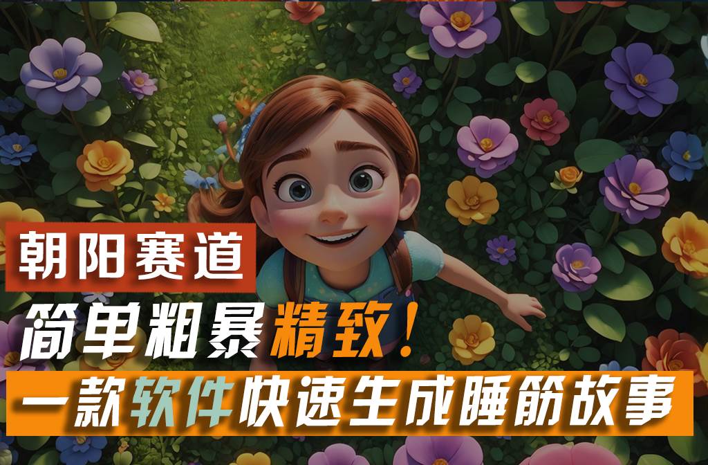 利用一款软件5分钟一条爆款睡前故事，简单粗暴精致！小白月入2w+-源码交易网