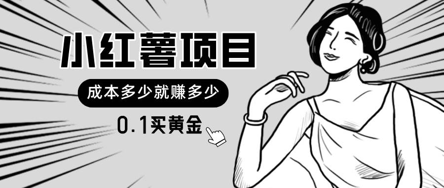 小红薯暴力项目，0.1买黄金。操作简单，日入无上限，可无限扩大-源码交易网