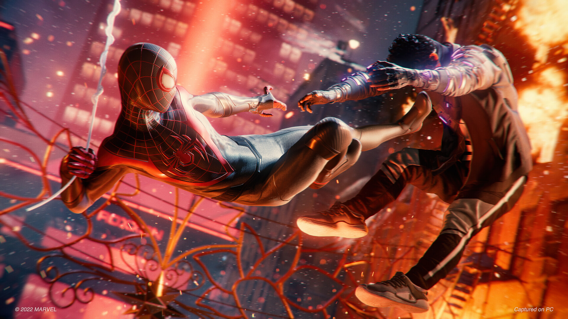 《漫威蜘蛛侠：迈尔斯·莫拉莱斯/Marvels Spider Man: Miles Morales》V2.1/官中/多项修G器/赠100%全解锁存档|容量56.8GB-源码交易网