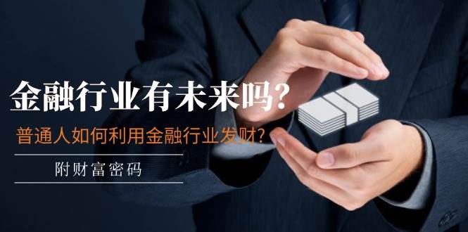某付费文章：金融行业有未来吗？普通人如何利用金融行业发财?(附财富密码)-源码交易网