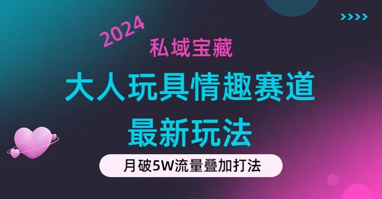 私域宝藏：大人玩具情趣赛道合规新玩法，零投入，私域超高流量成单率高-源码交易网